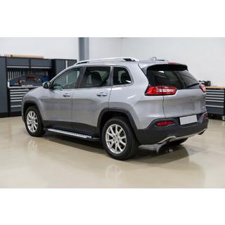 Progi boczne Allmond Grey (2 szt., aluminium) Jeep Cherokee KL 2013- zdjęcia 1