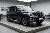 Nissan Armada 2016-2024 Progi boczne Allmond Grey (2 szt., aluminium) zdjęcia 1