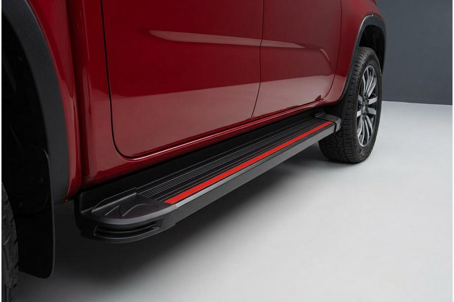 Ford Ranger 2022- Progi Boczné Maya Red (2 szt., Aluminium) Image