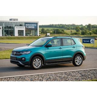 Progi Boczné Allmond Black (2 szt., Aluminium) Volkswagen T-Cross 2019- zdjęcia 1