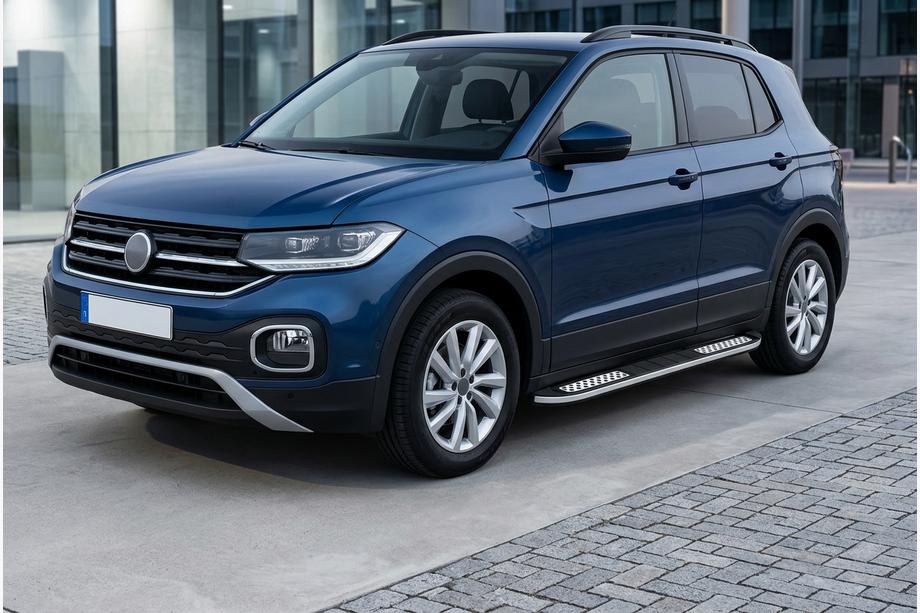 Volkswagen T-Cross 2019- Progi Boczné Tayga V2 (2 szt., Aluminium) Image