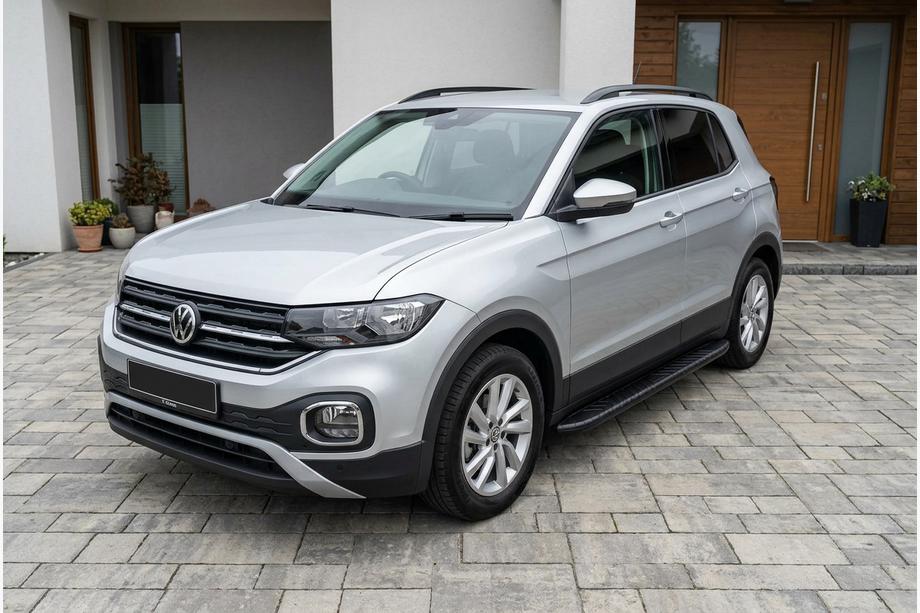 Volkswagen T-Cross 2019- Progi Boczne Bosphore Black (2 szt., Aluminium) Zdjęcia 1