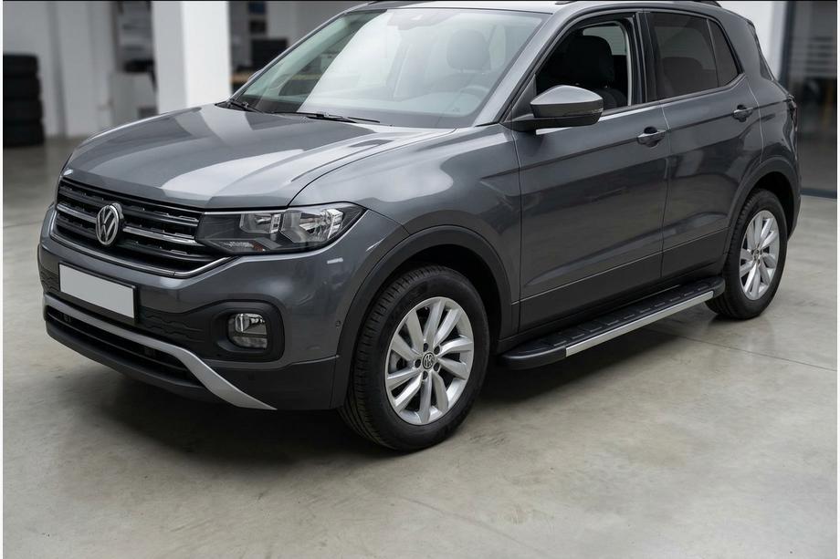 Volkswagen T-Cross 2019- Progi Boczné Duru (2 szt., Aluminium) Image