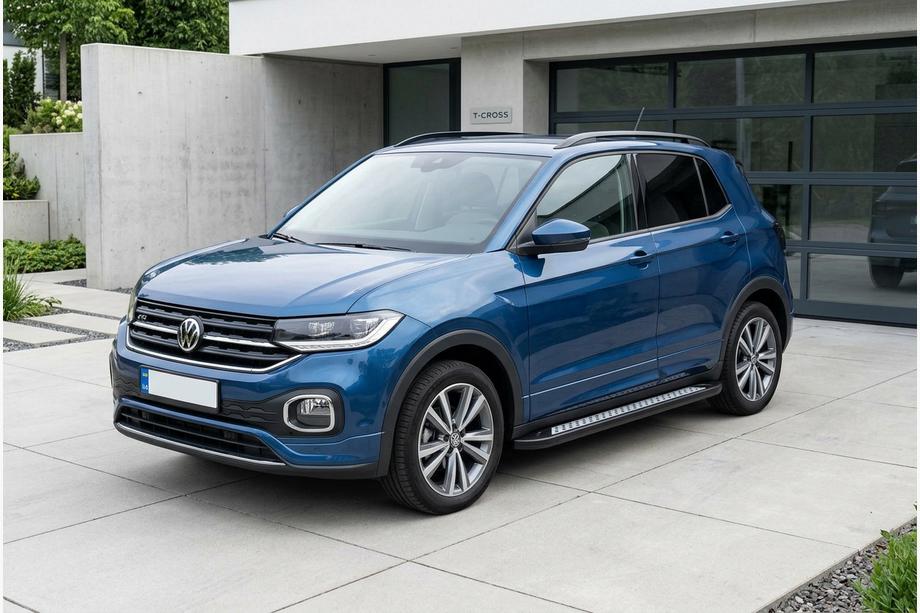 Volkswagen T-Cross 2019- Progi Boczné Vision New Black (2 szt., Aluminium) Image