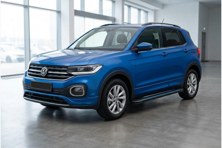 Volkswagen T-Cross 2019- Progi Boczné Maya Blue (2 szt., Aluminium) Zdjęcia 1