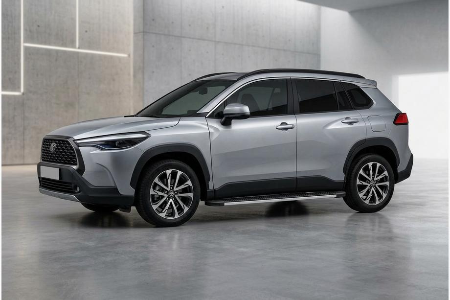 Toyota Corolla Cross 2020- Progi Boczné Maya V1 (2 szt., Aluminium) Image