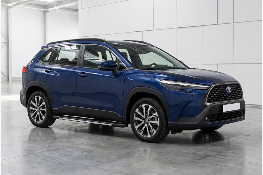 Toyota Corolla Cross 2020- Progi Boczné Bosphore Grey (2 szt., Aluminium) Image