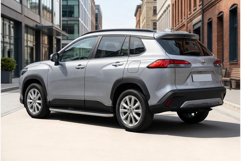 Toyota Corolla Cross 2020- Progi Boczne Tayga Grey (2 szt., Aluminium) Image