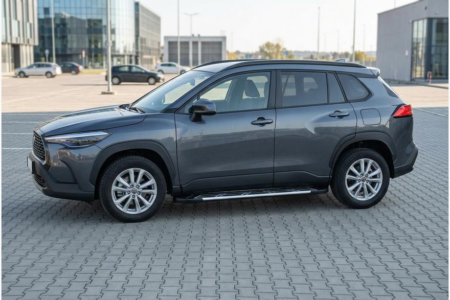 Toyota Corolla Cross 2020- Progi Boczné Sunrise (2 szt., Aluminium) Image