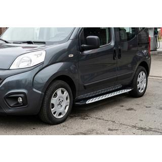 Progi Boczné Shining V1 (2 szt., Aluminium) Fiat Fiorino/Qubo 2008-2024 zdjęcia 1