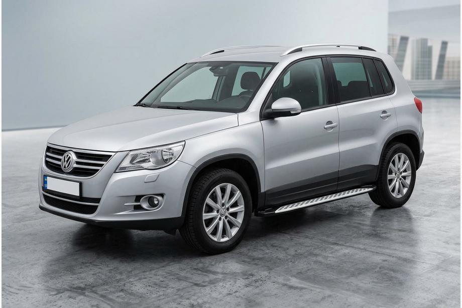 Volkswagen Tiguan 2007-2016 Progi Boczné Shining V1 (2 szt., Aluminium) Image