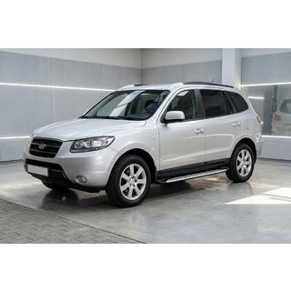 Progi Boczné Shining V1 (2 szt., Aluminium) Hyundai Santa Fe 2 2006-2012 zdjęcia 1