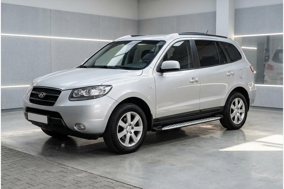 Hyundai Santa Fe 2 2006-2012 Progi Boczné Shining V1 (2 szt., Aluminium) Image