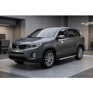 Progi Boczné Shining V1 (2 szt., Aluminium) Kia Sorento II XM 2009-2014 zdjęcia 1