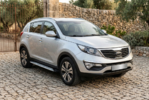 Kia Sportage 2010-2015 Progi Boczné Shining V1 (2 szt., Aluminium) zdjęcia 1