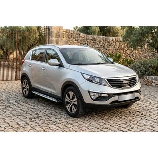 Progi Boczné Shining V1 (2 szt., Aluminium) Kia Sportage 2010-2015 zdjęcia 1