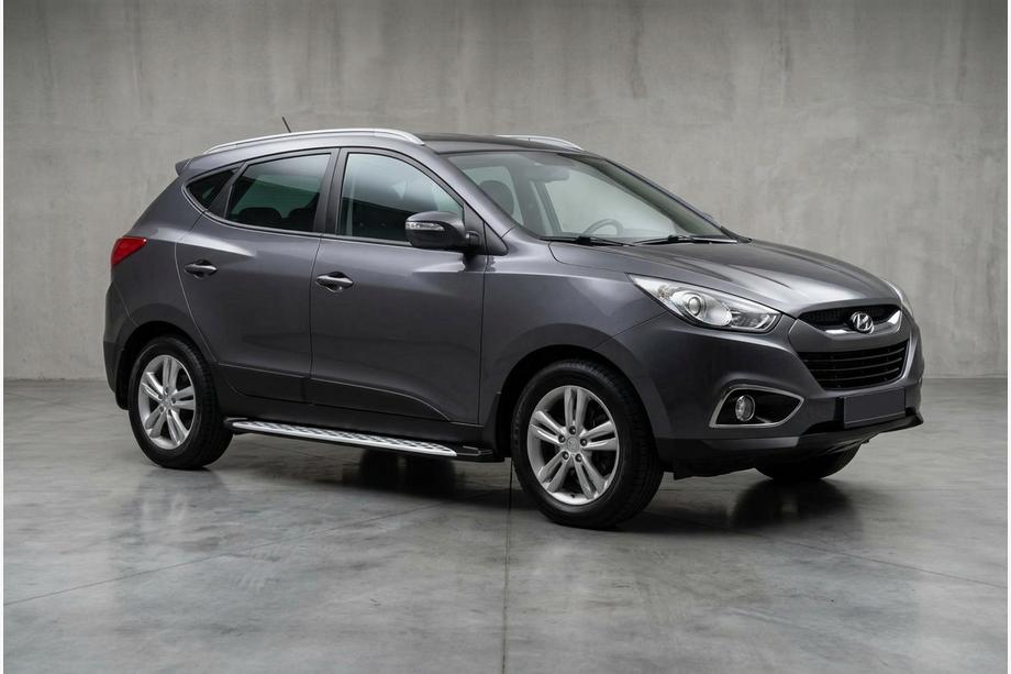 Hyundai IX-35 2010-2015 Progi Boczné Shining V1 (2 szt., Aluminium) Image