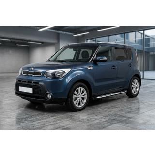 Progi Boczné Shining V1 (2 szt., Aluminium) Kia Soul II 2013-2018 zdjęcia 1