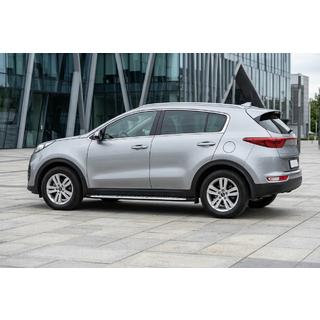 Progi Boczné Shining V1 (2 szt., Aluminium) Kia Sportage 2015-2021 zdjęcia 1