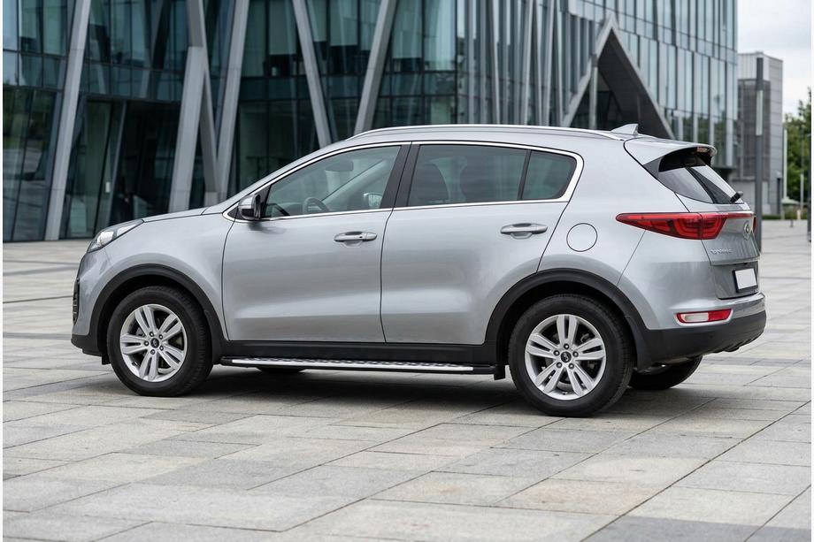Kia Sportage 2015-2021 Progi Boczné Shining V1 (2 szt., Aluminium) Image