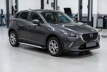 Mazda CX-3 2015- Progi Boczné Shining V1 (2 szt., Aluminium) zdjęcia 1