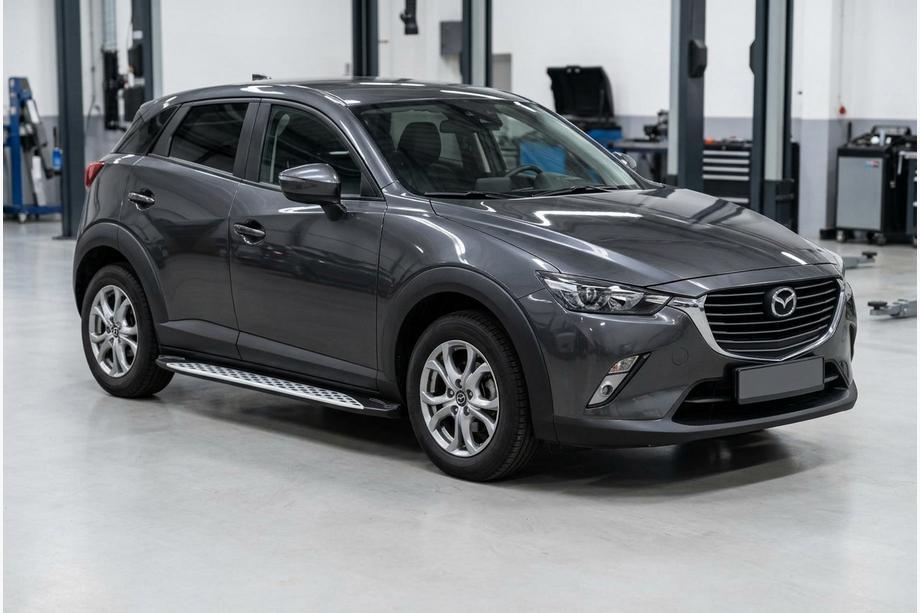 Mazda CX-3 2015- Progi Boczné Shining V1 (2 szt., Aluminium) Image