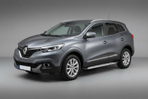 Renault Kadjar 2015-2022 Progi Boczné Shining V1 (2 szt., Aluminium) zdjęcia 1