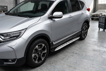 Honda CRV 2017-2022 Progi Boczné Shining V1 (2 szt., Aluminium) zdjęcia 1