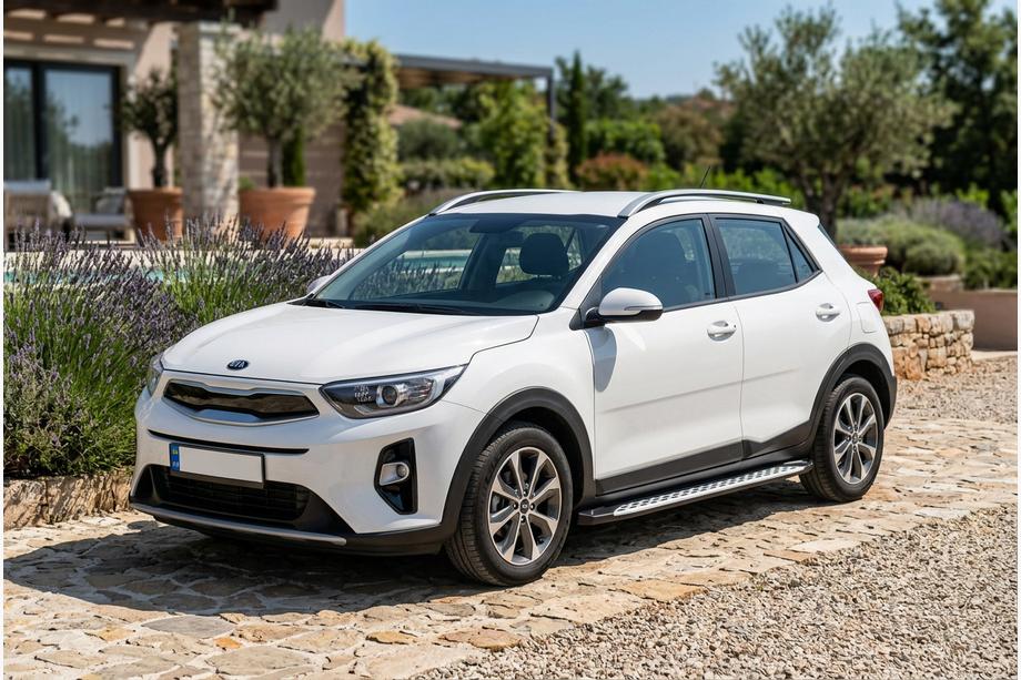 Kia Stonic 2017- Progi Boczné Shining V1 (2 szt., Aluminium) Image