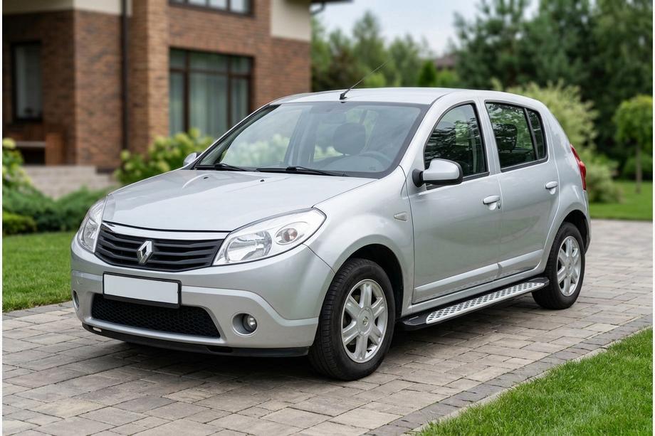 Dacia Sandero 2007-2013 Progi Boczné Shining V1 (2 szt., Aluminium) Image