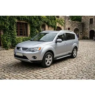 Progi Boczné Shining V1 (2 szt., Aluminium) Mitsubishi Outlander 2006-2012 zdjęcia 1