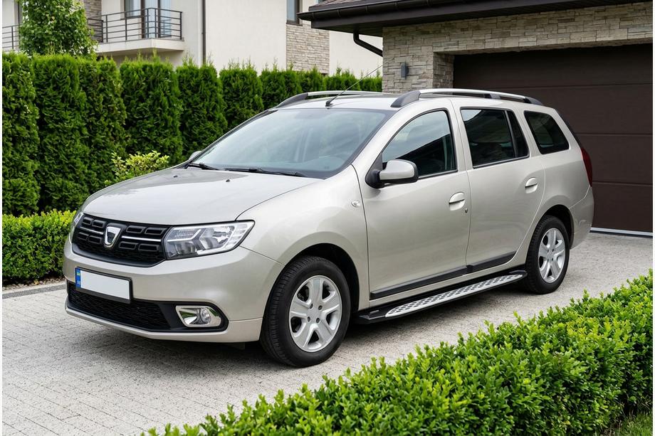 Dacia Logan MCV 2013-2020 Progi Boczné Shining V1 (2 szt., Aluminium) Image