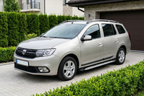 Renault Logan MCV 2013-2022 Progi Boczné Shining V1 (2 szt., Aluminium) zdjęcia 1