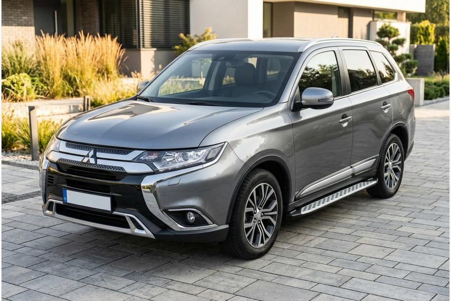 Mitsubishi Outlander 2012-2021 Progi Boczné Shining V1 (2 szt., Aluminium) Zdjęcia 1