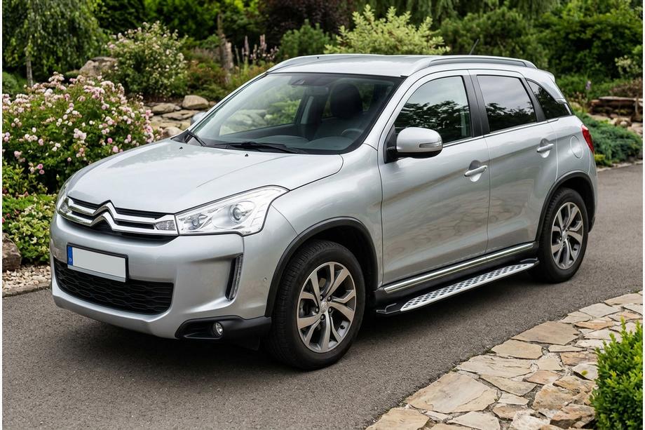 Citroen C-4 Aircross 2012-2017 Progi Boczné Shining V1 (2 szt., Aluminium) Image