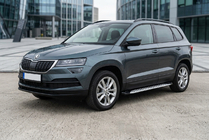 Skoda Karoq 2018- Progi Boczné Shining V1 (2 szt., Aluminium) zdjęcia 1