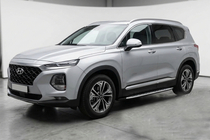 Hyundai Santa Fe 4 2018-2023 Progi Boczné Shining V1 (2 szt., Aluminium) zdjęcia 1