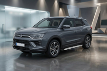 SsangYong Korando 2019- Progi Boczné Shining V1 (2 szt., Aluminium) zdjęcia 1