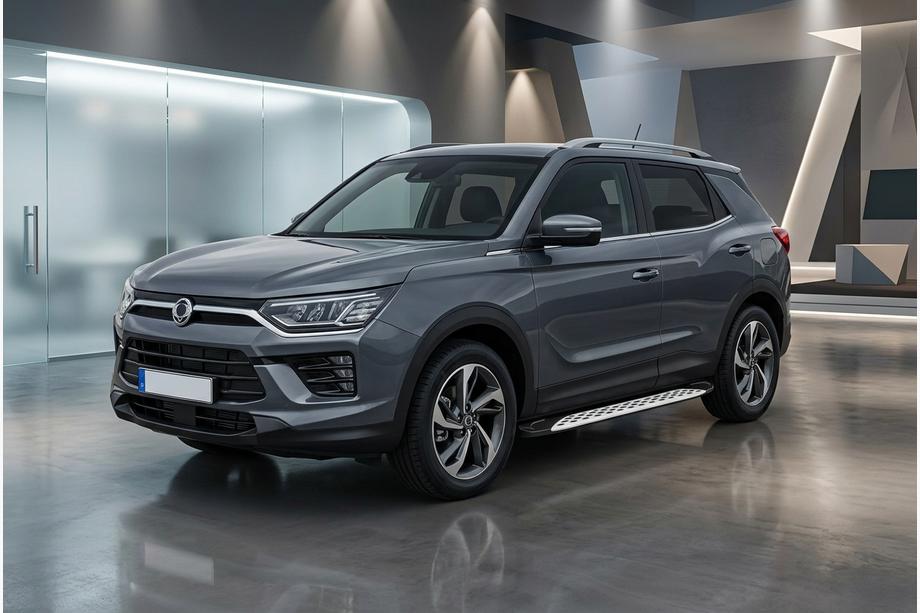 SsangYong Korando 2019- Progi Boczné Shining V1 (2 szt., Aluminium) Image