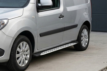 Renault Kangoo 2008–2020 Progi Boczne Shining V1 (krótki rozstaw osi) (2 szt., Aluminium) zdjęcia 1