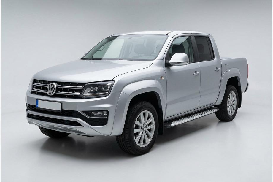 Volkswagen Amarok 2010-2022 Progi Boczné Shining V1 (2 szt., Aluminium) Image