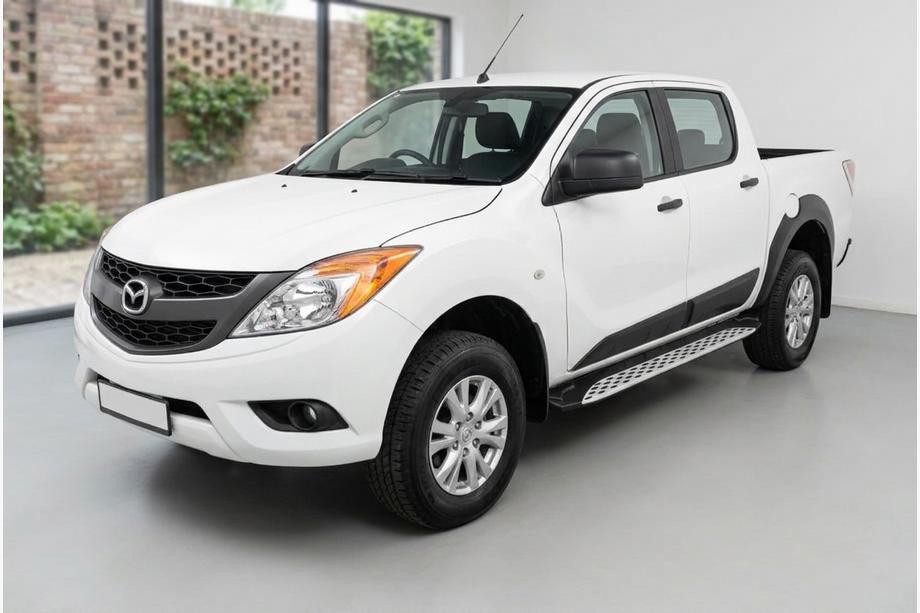 Mazda BT-50 2012- Progi Boczné Shining V1 (2 szt., Aluminium) Image