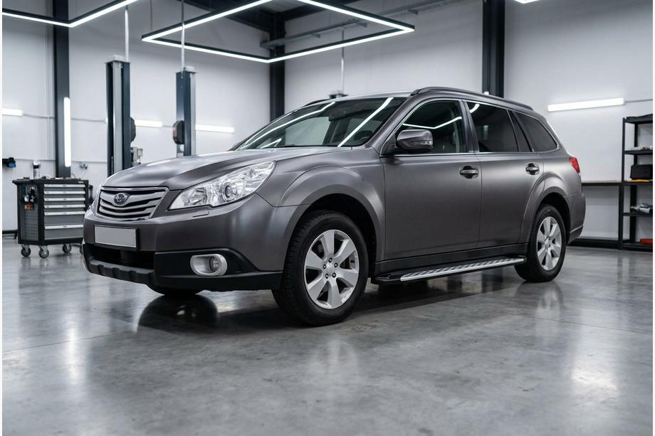 Subaru Outback 2009-2014 Progi Boczné Shining V1 (2 szt., Aluminium) Image