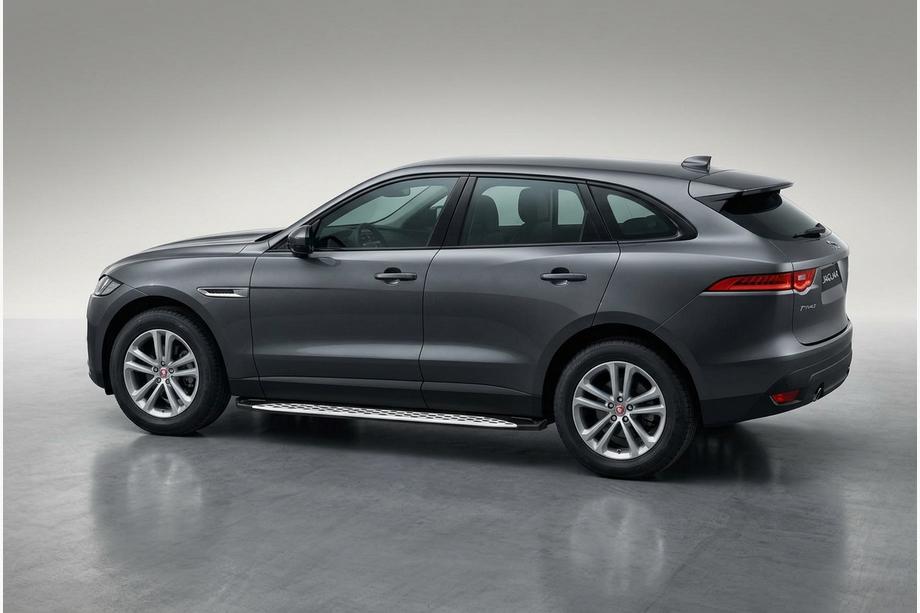 Jaguar F-PACE 2016- Progi Boczné Shining V1 (2 szt., Aluminium) Image