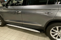 Skoda Kodiaq 2016-2023 Progi Boczné Shining V1 (2 szt., Aluminium) zdjęcia 6