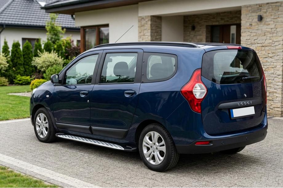 Renault Lodgy 2013-2022 Progi Boczné Shining V1 (2 szt., Aluminium) Image
