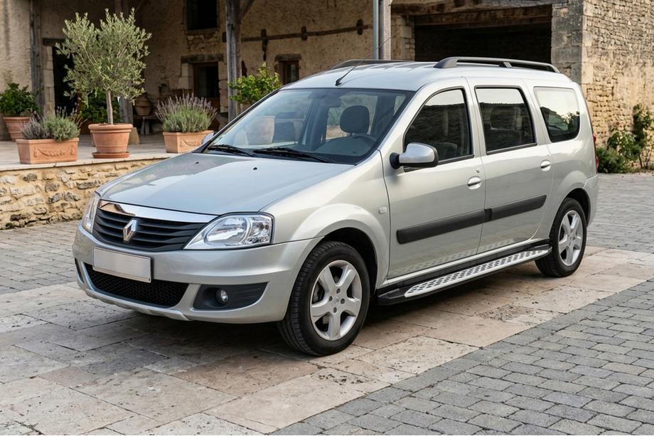 Dacia Logan MCV 2004-2014 Progi Boczné Shining V1 (2 szt., Aluminium) Image