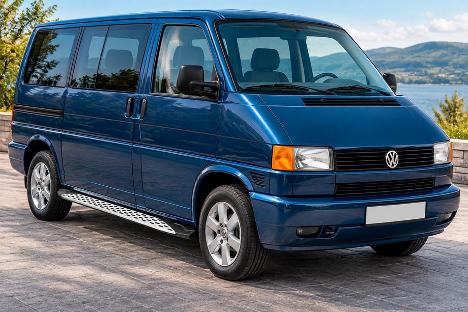 Volkswagen T4 Caravelle/Multivan 1990–2003 Progi Boczné Shining V1 (2 szt., Aluminium) Krótki Rozstaw Osi Image