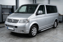 Volkswagen T5 Transporter 2003-2010 Progi Boczné Shining V1 (2 szt., Aluminium) zdjęcia 1