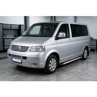 Progi Boczné Shining V1 (2 szt., Aluminium) Volkswagen T5 Multivan 2003–2010 zdjęcia 1